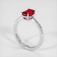 1.46 Ct. Ruby Ring, Platinum 950 2