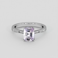 2.34 Ct. Purple Sapphire Ring, Platinum 950 1