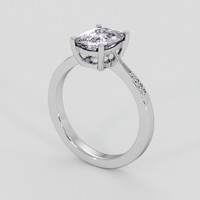 2.34 Ct. Purple Sapphire Ring, Platinum 950 2