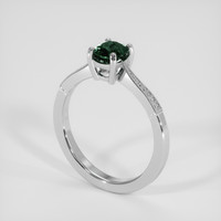 0.78 Ct. Green Sapphire Ring, Platinum 950 2