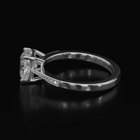 2.11 Ct. White Sapphire Ring, Platinum 950 4