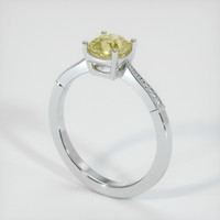 1.03 Ct. Yellow Sapphire Ring, Platinum 950 2