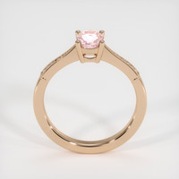 1.12 Ct. Peach Sapphire Ring, 14K Rose Gold 3