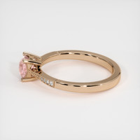 1.12 Ct. Peach Sapphire Ring, 14K Rose Gold 4