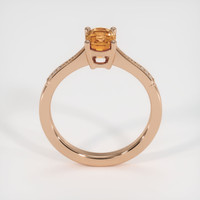 1.36 Ct. Orangish Brown Sapphire Ring, 14K Rose Gold 3
