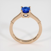 1.20 Ct. Blue Sapphire Ring, 14K Rose Gold 3