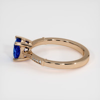 1.20 Ct. Blue Sapphire Ring, 14K Rose Gold 4