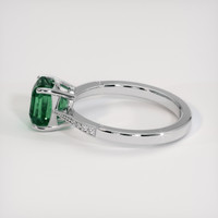 3.00 Ct. Bluish Green Sapphire Ring, 10K White Gold 4