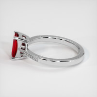 1.73 Ct. Ruby Ring, 14K White Gold 4