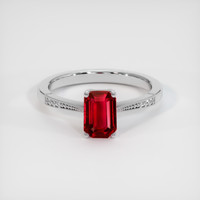 1.46 Ct. Ruby Ring, 14K White Gold 1