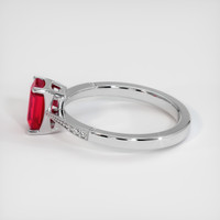 1.03 Ct. Ruby Ring, 14K White Gold 4