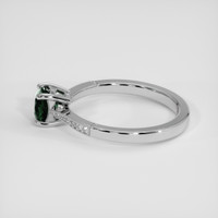 0.78 Ct. Green Sapphire Ring, 14K White Gold 4