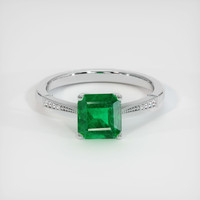 2.02 Ct. Emerald Ring, 18K White Gold 1