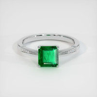 1.79 Ct. Emerald Ring, 18K White Gold 1