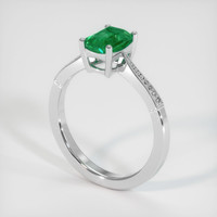Emerald Ring 0.92 Ct., 18K White Gold Preview