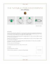 Emerald Ring 1.56 Ct. 18K White Gold Appraisal
