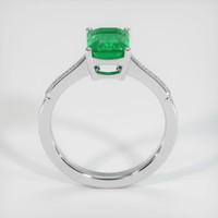 1.56 Ct. Emerald Ring, 18K White Gold 3