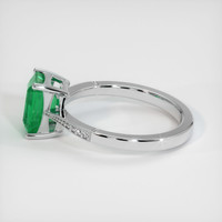 1.56 Ct. Emerald Ring, 18K White Gold 4