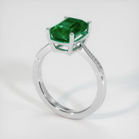 2.69 Ct. Emerald Ring, 18K White Gold 2