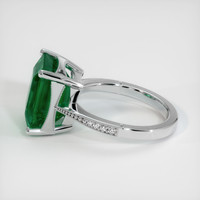 7.62 Ct. Emerald Ring, 18K White Gold 4