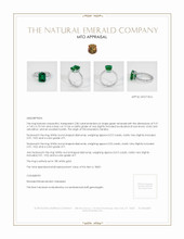 Emerald Ring 2.85 Ct. 18K White Gold Appraisal