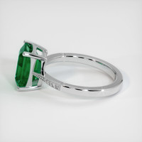 2.85 Ct. Emerald Ring, 18K White Gold 4