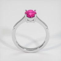1.58 Ct. Pink Sapphire Ring, 18K White Gold 3