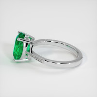 3.00 Ct. Emerald Ring, 18K White Gold 4