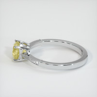 1.03 Ct. Yellow Sapphire Ring, 18K White Gold 4