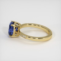 2.18 Ct. Blue Sapphire Ring, 14K Yellow Gold 4