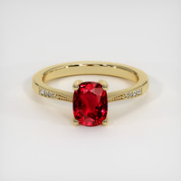 1.64 Ct. Ruby Ring, 14K Yellow Gold 1