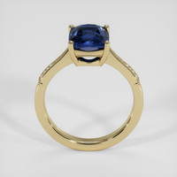 3.05 Ct. Blue Sapphire Ring, 14K Yellow Gold 3