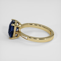 3.05 Ct. Blue Sapphire Ring, 14K Yellow Gold 4