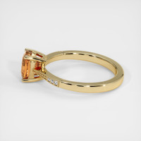 1.36 Ct. Orangish Brown Sapphire Ring, 14K Yellow Gold 4