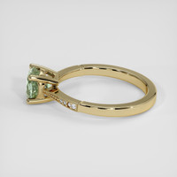 1.34 Ct. Green Sapphire Ring, 14K Yellow Gold 4