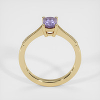 0.91 Ct. Purple Sapphire Ring, 14K Yellow Gold 3