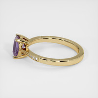0.91 Ct. Purple Sapphire Ring, 14K Yellow Gold 4