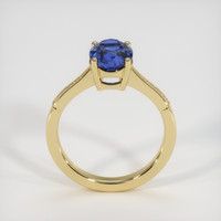 2.18 Ct. Blue Sapphire Ring, 18K Yellow Gold 3