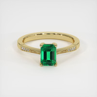 Emerald Ring 0.92 Ct. 18K Yellow Gold Preview