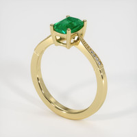 Emerald Ring 0.92 Ct. 18K Yellow Gold Preview