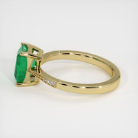1.56 Ct. Emerald Ring, 18K Yellow Gold 4