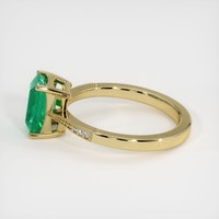 1.41 Ct. Emerald Ring, 18K Yellow Gold 4