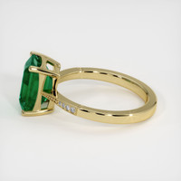 2.85 Ct. Emerald Ring, 18K Yellow Gold 4