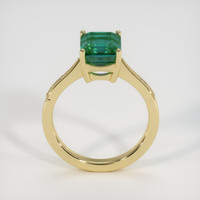 2.94 Ct. Emerald Ring, 18K Yellow Gold 3