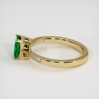 0.68 Ct. Emerald Ring, 18K Yellow Gold 4