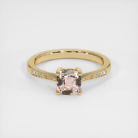 1.08 Ct. Padparadscha Sapphire Ring, 18K Yellow Gold 1