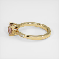 1.08 Ct. Padparadscha Sapphire Ring, 18K Yellow Gold 4