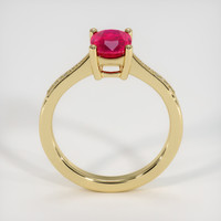 1.70 Ct. Pinkish Red Ruby Ring, 18K Yellow Gold 3