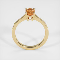 1.36 Ct. Orangish Brown Sapphire Ring, 18K Yellow Gold 3