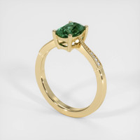 1.63 Ct. Green Sapphire Ring, 18K Yellow Gold 2